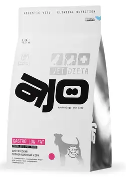 AJO Vet Dieta Gastro Low Fat Корм сухой для собак с пониженным содержанием жира при нарушениях пищеварения