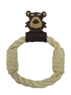 BOW WOW кольцо кожаное, коричневый, натуральный