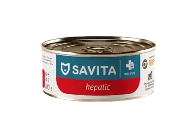 Savita vet Hepatic консервы для взрослых собак для поддержания функции печени